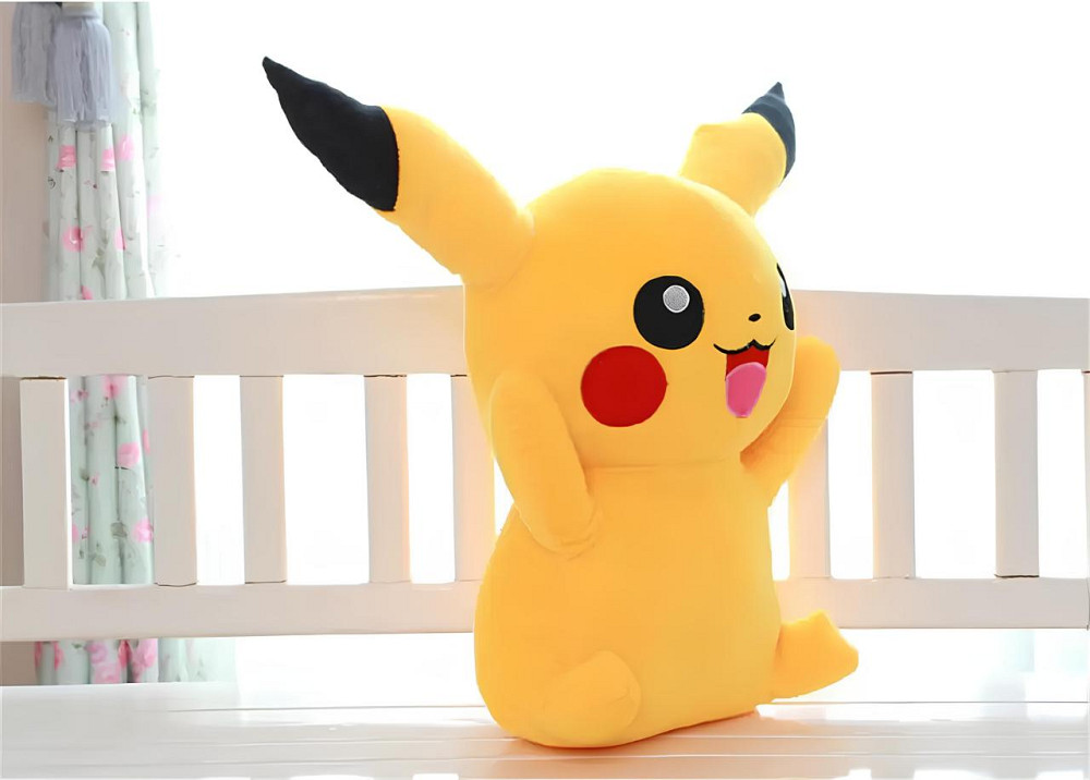 Плюшевый Пикачу RESTEQ — мягкая игрушка Pokemon 50 см, плюшевая игрушка Пикачу для детей и фанатов аниме Киев - изображение 4