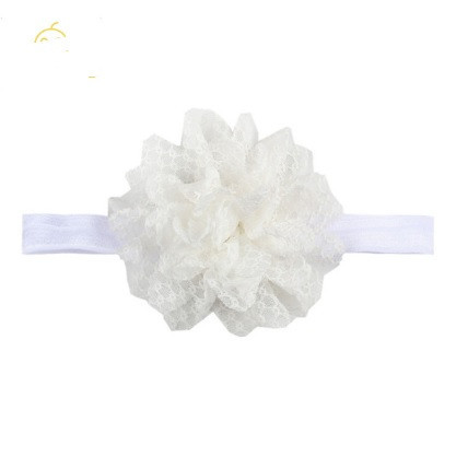 Повязка на голову детская с цветком 40-50 см белый Киев - изображение 2