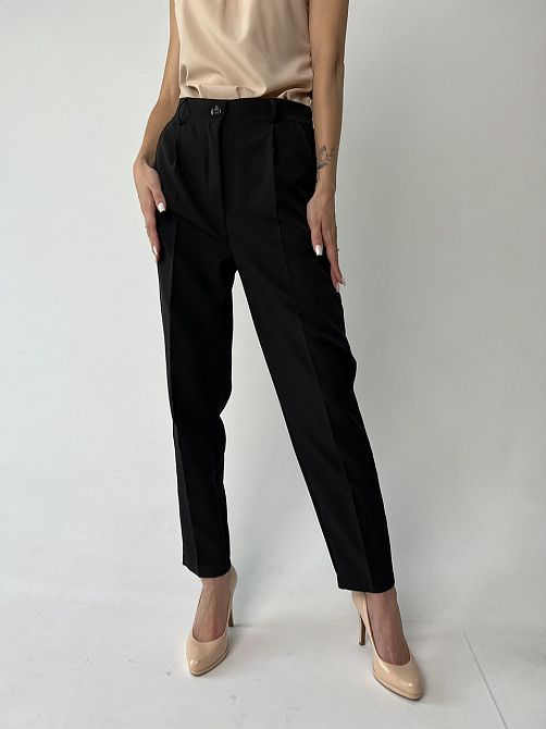 Класичні вкорочені брюки "Prime" оптом | Норма Чорний, 44 Київ - фото 5