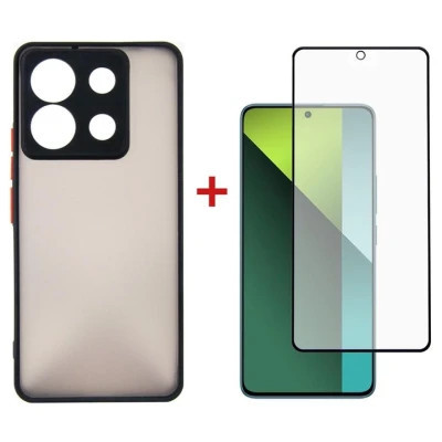 Чохол до мобільного телефона Dengos Kit for Xiaomi Redmi Note 13 Pro 5G case + glass (Black) (DG-KM-68) Вінниця - фото 1