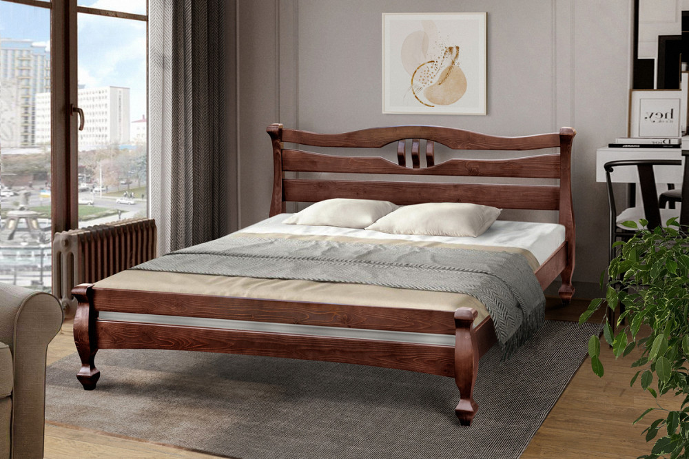 Ліжко Далас 1400*2000 горіх Днепр - изображение 2