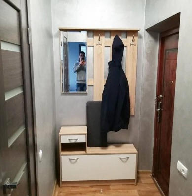 Передпокій (з подушкою) Оріон Мебель Сервіс Дуб самоа Білий матовий Львів