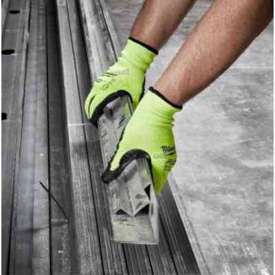 Защитные перчатки Milwaukee сигнальні з опором порізам 3 рівня, 8/M (4932478131) Винница