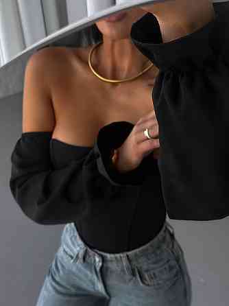 Женский стильный базовый корсет костюм Lux,регилин Черный, 48 Одесса