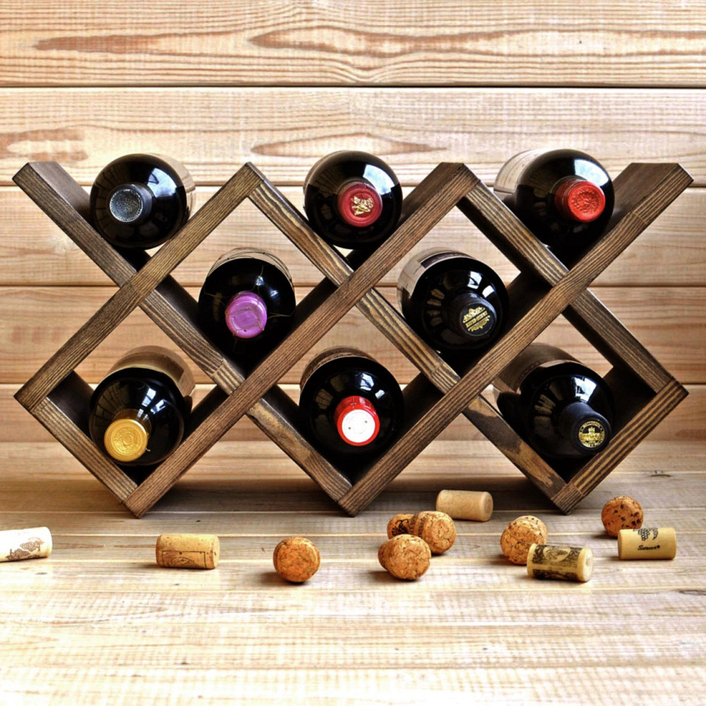 Настільна винна полиця "Далікен" капучино Миколаїв - фото 1