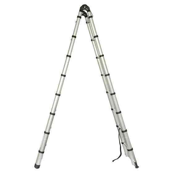 Flora Лестница телескопическая универсальная 16 ступеней 5.0м FLORA (5033434) Коломия