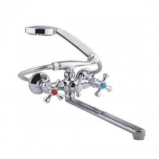 Змішувач для ванни Lidz (CRM) 75 21 143 з душовим гарнітуром (LIDZCRM302114300) Київ