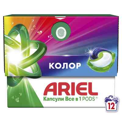 Капсули для прання Ariel Pods All-in-1 Color Для кольорового 12 шт. (8700216766197) Вінниця