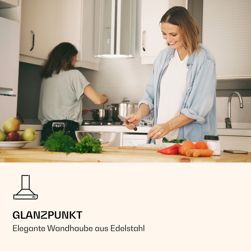 Вытяжка Barella 35,5 x 93,5 x 43 см Циркуляционный воздух 557 м³/ч LED фильтр с активированным углем Ровно - изображение 2