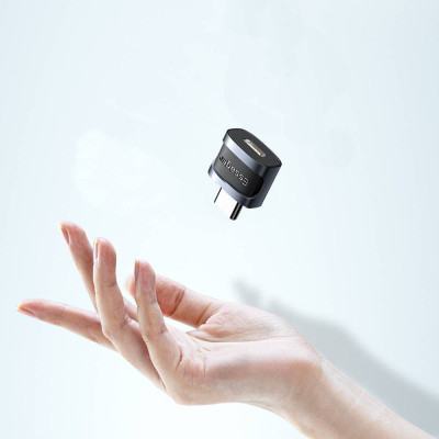 Перехідник USB-C M to Micro 5P F gray Essager (EZJMC-XL01) Вінниця - фото 3