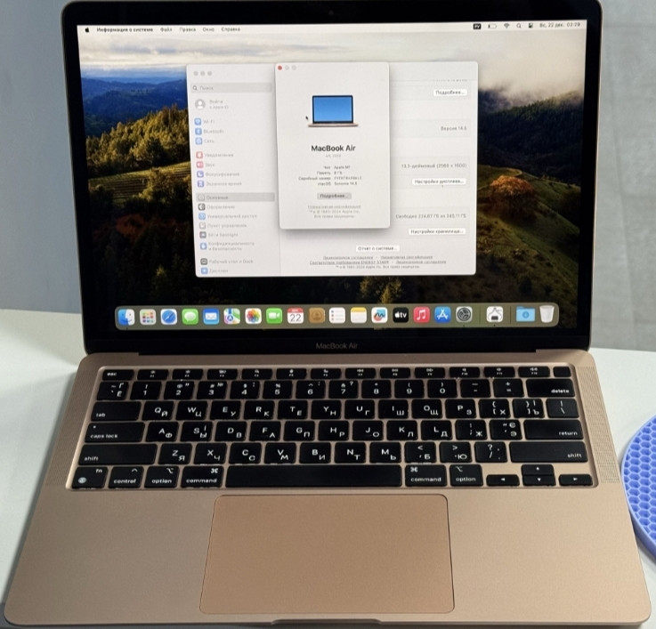 Ноутбук MacBook Air M1 (2020) 8/256Gb. SSD Київ - фото 8