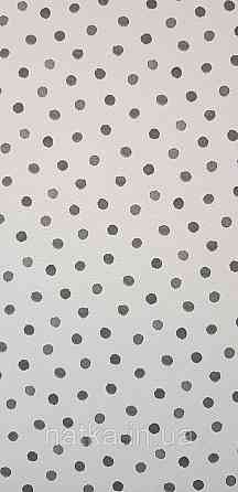 Шпалери флізелінові еко Rasch Kids World 0.53х10 дитячі кола маленькі горошок чорні на білому Київ