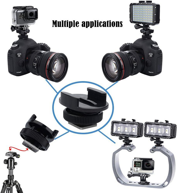 Адаптер для кріплення світла для фото- та екшн-камер Луцьк - фото 1