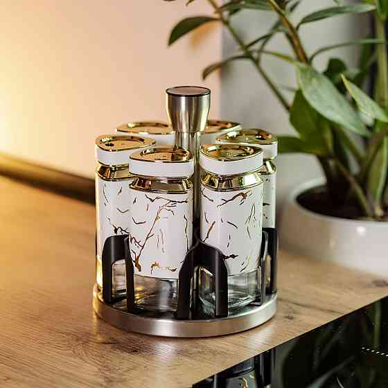 Набір баночок для спецій 6 шт карусель Київ