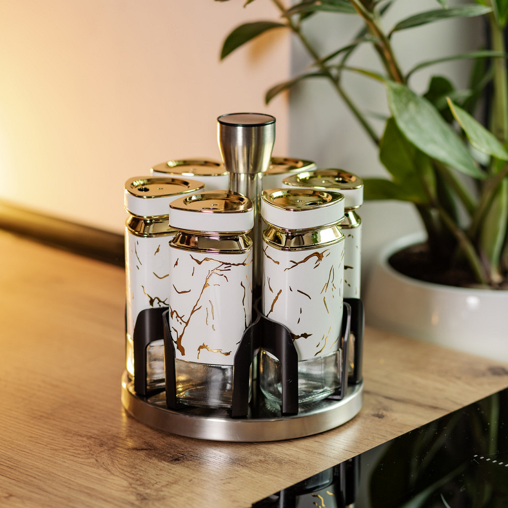 Набір баночок для спецій 6 шт карусель Київ - фото 5