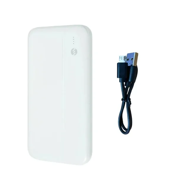 PowerBank Повербанк маленький легкий  S-link IP-G10N 10000 с 2 портами с LED индикатором заряда белый Одесса - изображение 2