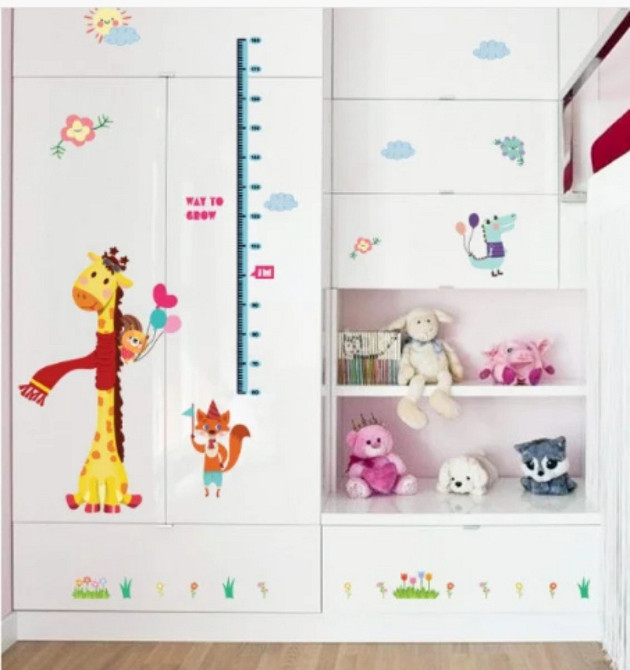 Наклейка интерьерная Ростомер с жирафом Киев - изображение 7
