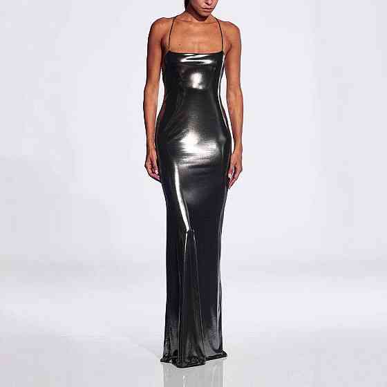 Женское блестящее платье черный XL Киев