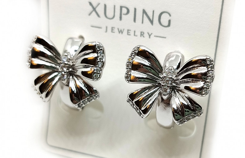 Серьги женские красивые Бантики Киев - изображение 1