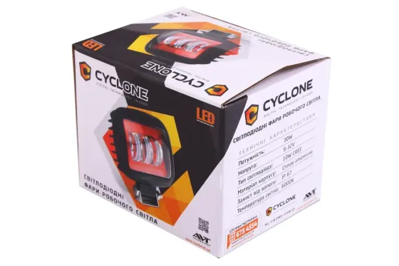 Фара денного світла 120*125*70м Cyclone 3 Cree 10W/2400лм/6000K Вінниця