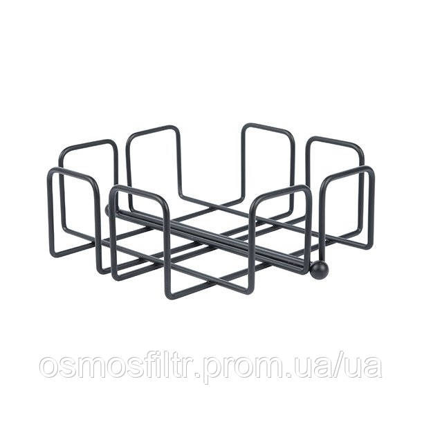 Серветниця Axentia Blackline з порошковим покриттям чорна 19х6.5x19 см (135561) Київ - фото 2