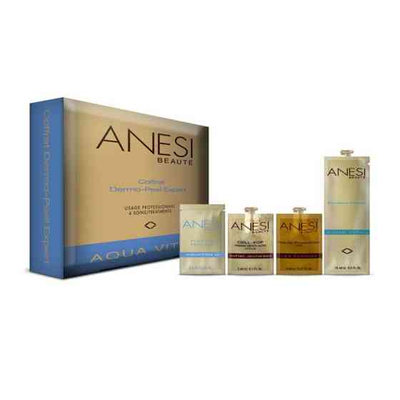 Набор для эксфолиации кожи лица 4 шт AQUA VITAL COFFRET DERMO-PEEL 4 TREATMENTS Anesi Lab Днепр