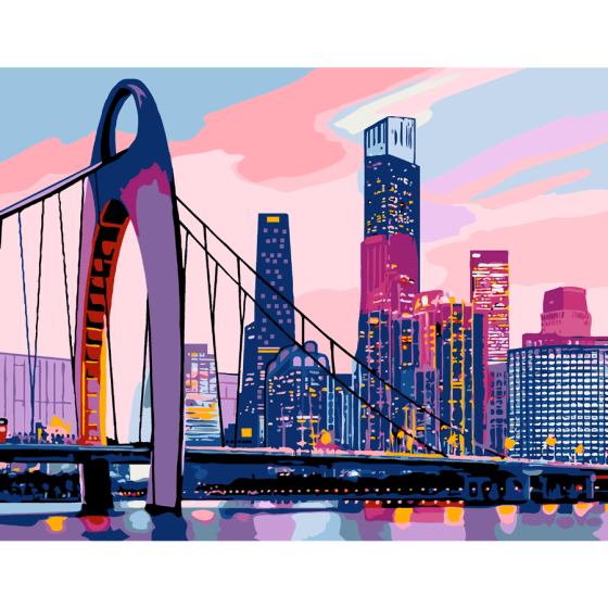 Картина за номерами „Big City“ 35×45 см ROSA START Київ
