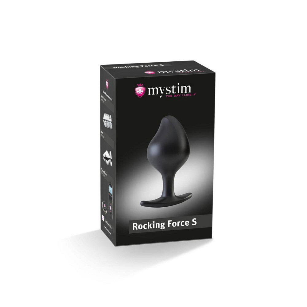 Силіконова анальна пробка Mystim Rocking Force S для електростимулятора, діаметр 3,7 см Sex Aura Київ - фото 7