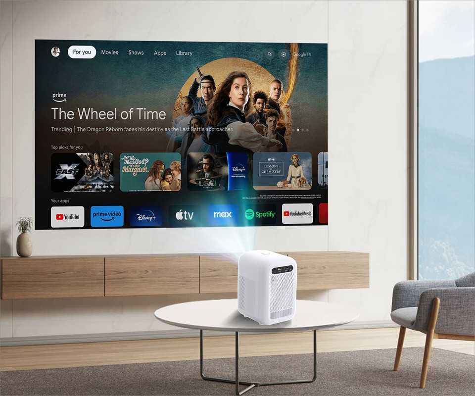 Проектор HP CP180 LED LCD HD 130 AL 16:9 Android15 HDMI WiFi BT білий Вінниця - фото 5