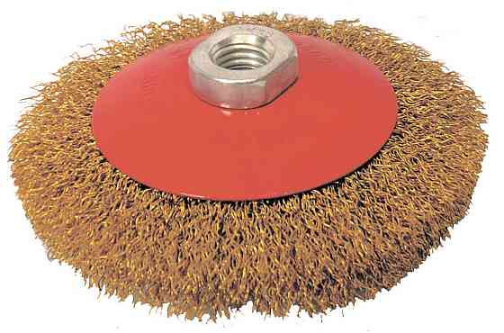 MASTERTOOL Щітка конусна MASTERTOOL з латунованого рифленого дроту Ø 125 мм М14 19-8112 Коломия