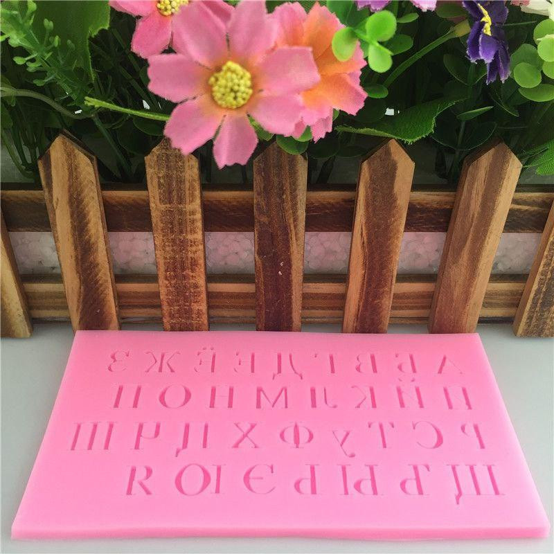 Молд силіконовий Літери 159 на 85 мм рожевий Київ - фото 12