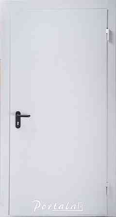 Двери технические, ЕИ30, гнутый профиль 80 мм, РАЛ 7035, толщина полотна 60 мм, 850 Киев