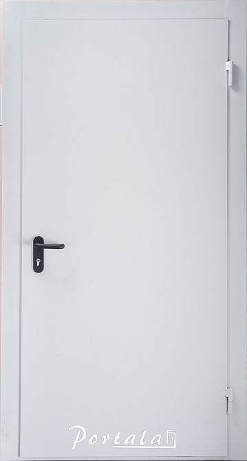 Двері технічні, ЕІ30 , гнутий профіль 80 мм, РАЛ 7035, товщина полотна 60 мм, 850 Київ - фото 1