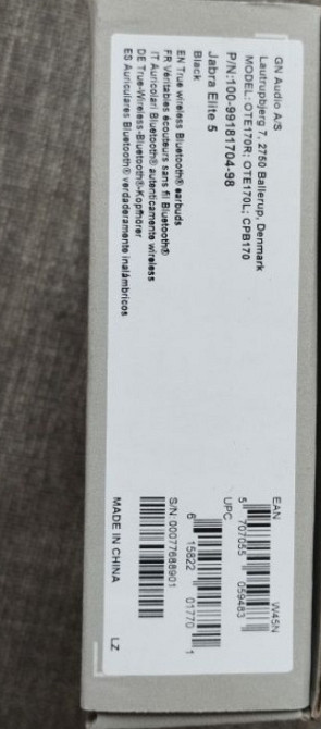 Наушники Jabra Elite 5 TWS, Titanium Black. Киев - изображение 4