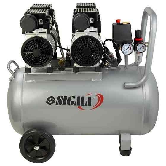Компрессор четырехцилиндровый безмасляный 2.2кВт 1400об/мин 320л/мин 8бар 58дБ 50л SIGMA (7042551) Ровно