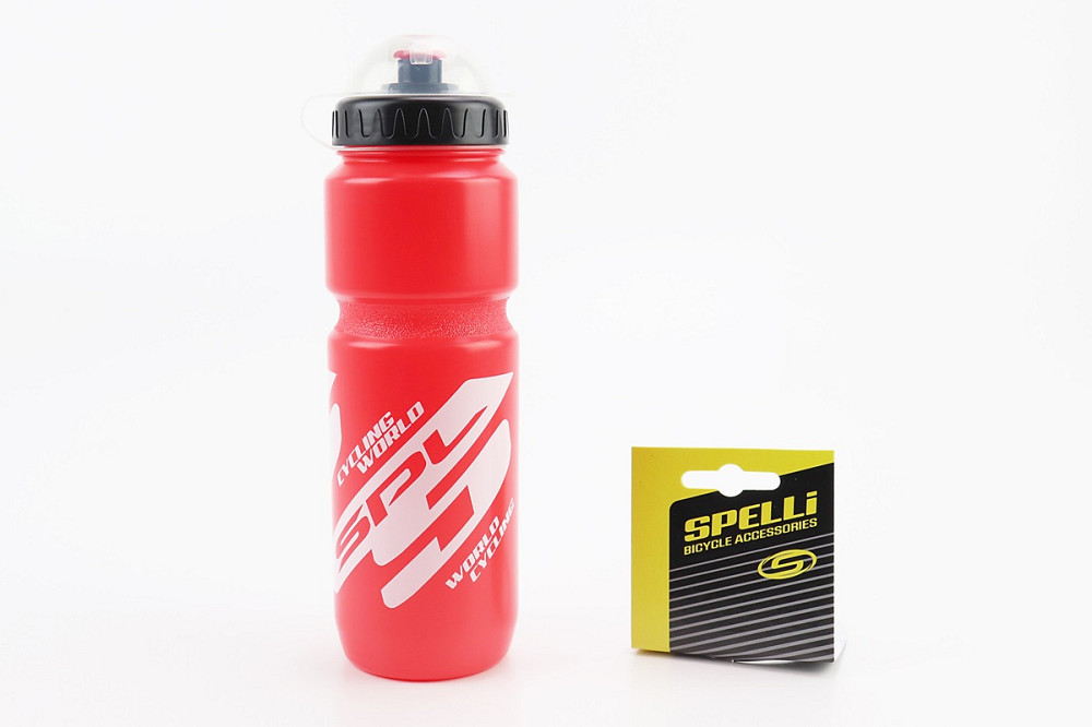 Фляга пластикова 800мл, з захисною кришкою, червоно-біла SWB-528-L Киев - изображение 1