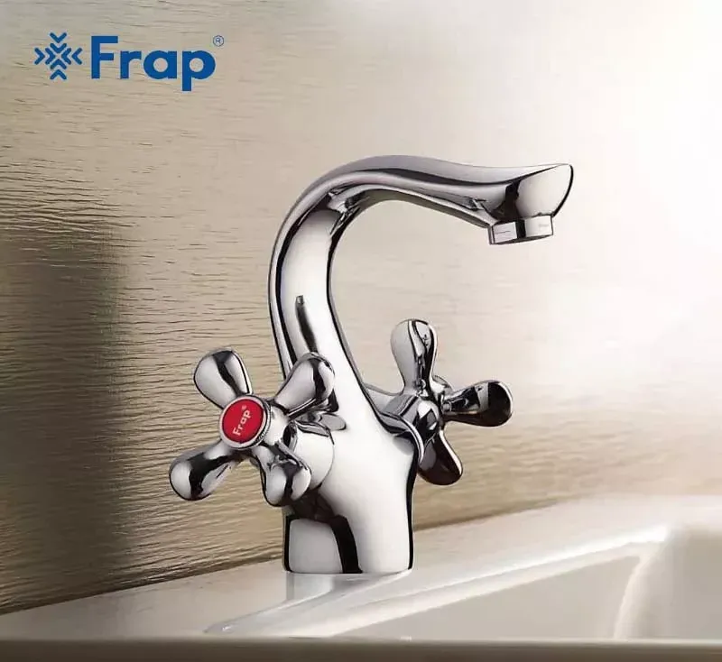 Змішувач для умивальника Frap F10731-B хром Київ - фото 2