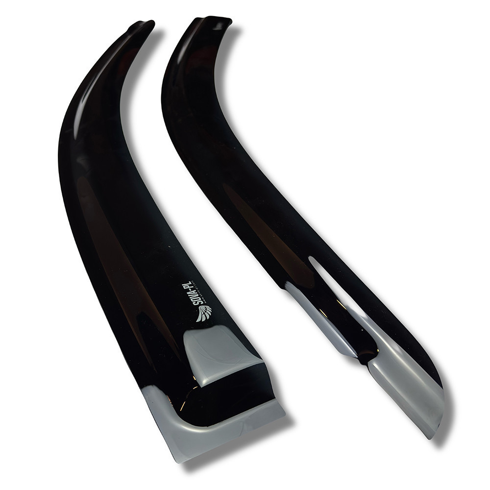 Дефлекторы окон (ветровики) Renault Master 2010-2023, 2шт, SOVA-PL, на скотче Винница - изображение 7