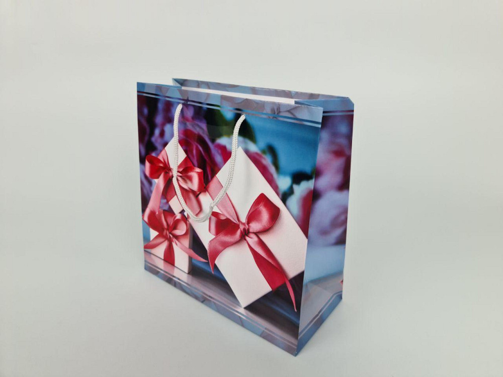 Пакет бумажный подарочный квадратный 23*24*10(артKV-209) (12 шт) Харьков - изображение 2