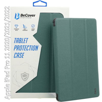 Чехол для планшета BeCover Tri Fold Hard BeCover Apple iPad Pro 11 2020/2021/2022 Dark Green (709667) Винница - изображение 1