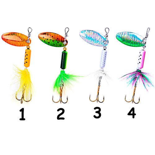 Блешня вертушка обертається 4г кольорова блискуча 3 гачка Вінниця - фото 2