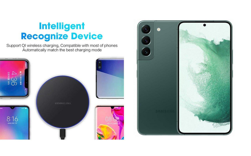 Бездротовий зарядний пристрій Copper до 30W для OnePlus 10 Pro, USB-C, LED Київ - фото 4