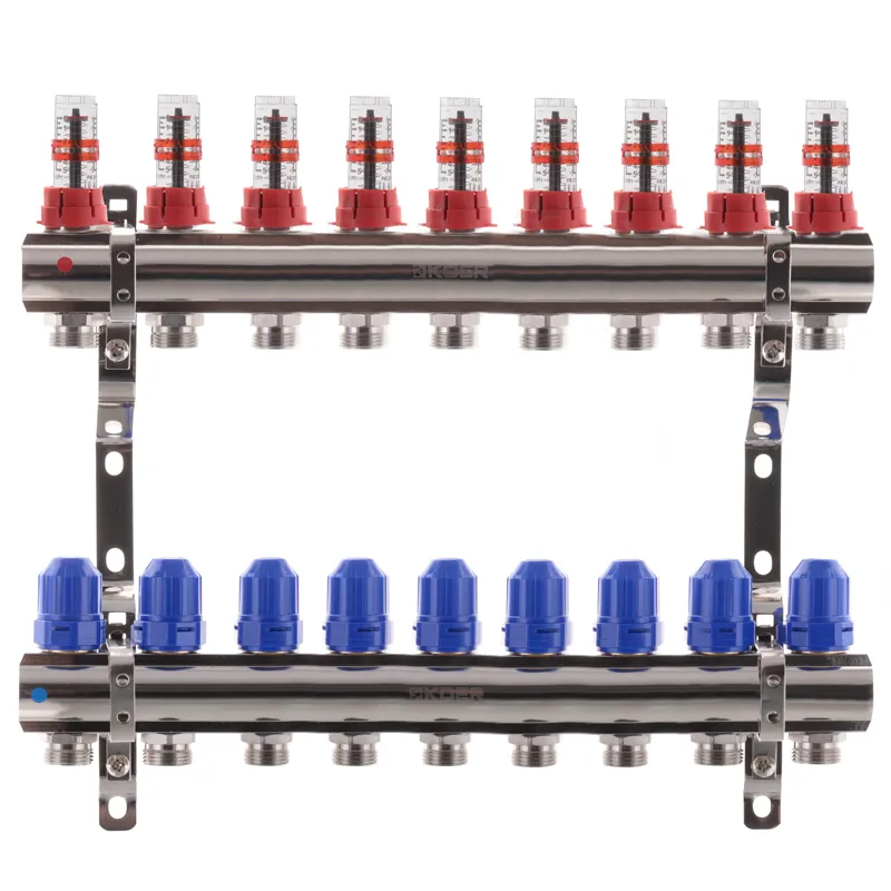 Коллекторный блок с расходомерами Koer KR.1110-09 1”x9 ways (KR2646) Киев - изображение 1