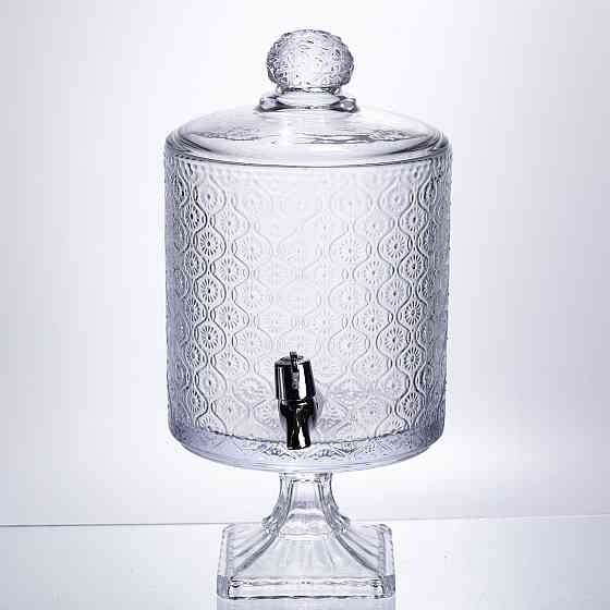 Лимонадниця Lace 4.5л з краном HP-19-287 лимонадник для напоїв диспенсер прозорий глек Коломия