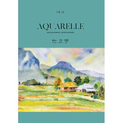 Бумага для рисования Школярик для акварели MUSE, A4 10 листов 300г/м2 (PD-A4-076) Винница