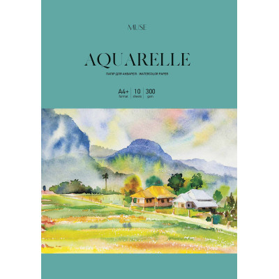 Папір для малювання Школярик для акварелі MUSE, A4 10 аркушів 300г/м2 (PD-A4-076) Вінниця - фото 1