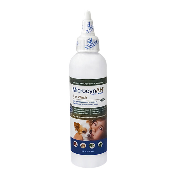 Microcyn Ear Wash МИКРОЦИН капли для ушей всех видов животных Киев - изображение 1