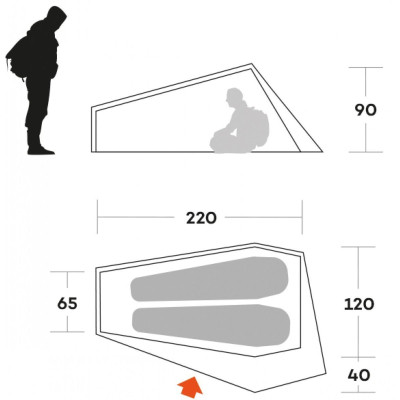 Намет Ferrino Piuma 2 Blue (91215OOB) (931780) Вінниця - фото 5