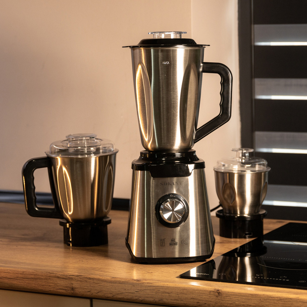 Sokany Блендер з чашею 1.5 літра для коктейлів та смузі портативний 2 режими швидкості з кавомо Коломыя - изображение 8