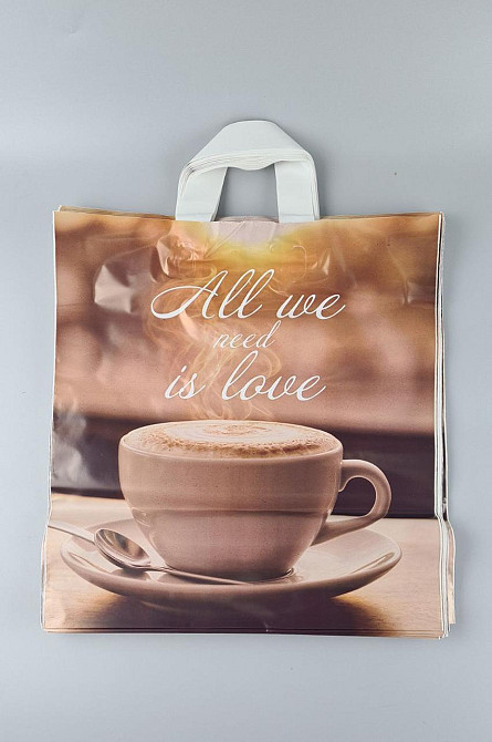 Пакет із петльовою ручкою спр п "БК Лате" (38х42) 90 мк ДПА (50 шт.) Харків - фото 1